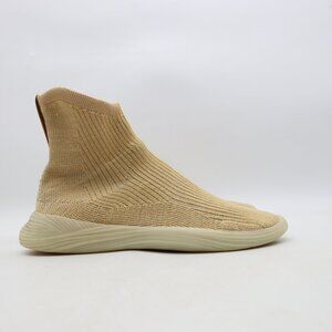 ILYSM Tabi Men's 9 Women's 10.5 Tan Cream Split Toe Sock High Top Sneakers